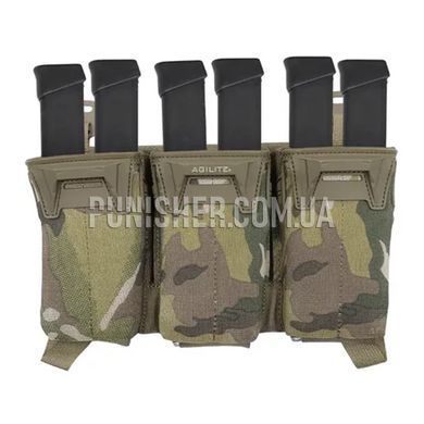 Плакард Agilite Pincer Multi-Caliber з потрійним підсумком для магазинів різних калібрів, Multicam, 3, 9mm, 7.62mm, 5.56