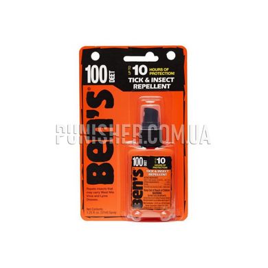 BEN'S Tick and Insect Repellent 37 ml DEET 100%, Orange