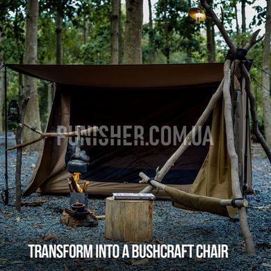 Туристический коврик-подстилка OneTigris Bushcraft Mat для палатки, Coyote Brown, Коврик