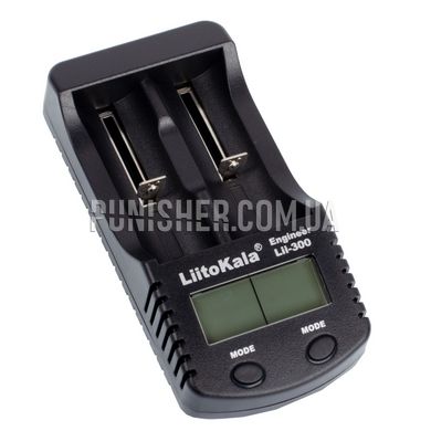Зарядний пристрій LiitoKala Lii-300 з автомобільним адаптером, Чорний