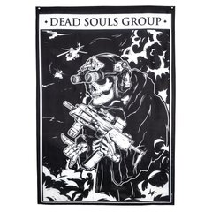 Флаг Dead Souls Group Skull, Черный