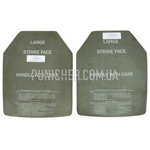 Керамічні бронепластини ESAPI REV.G - Large, Olive, Бронепластини, 6, Large, Кераміка, NIJ IV
