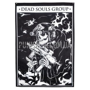 Dead Souls Group Skull Flag, Black