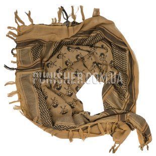 Emerson Skeleton Shemagh Scarf, Coyote Brown, Universal