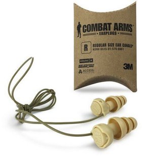 3M Combat Arms Ear Plugs, Tan, Small