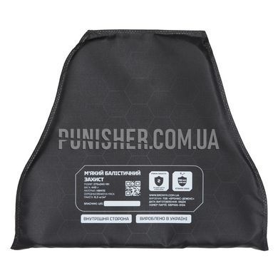 Баллистический пакет Bronyx на плечи 2 класс 270x240, Черный, Мягкие пакеты, 2, Сверхвысокомолекулярный полиэтилен