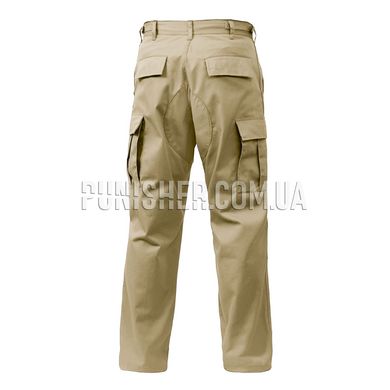 Тактические брюки Rothco Relaxed Fit Zipper Fly BDU Pants Khaki, Khaki, Small Regular