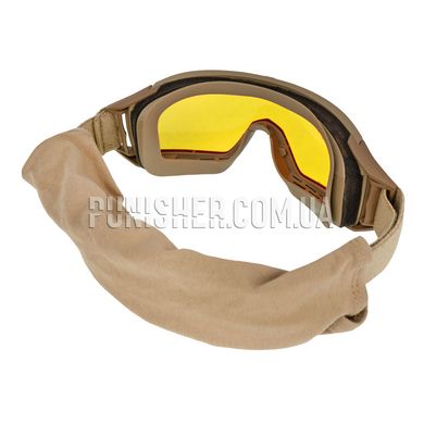 Комплект захисної маски Revision Desert Locust Deluxe з жовтою лінзою, Tan, Прозорий, Димчастий, Жовтий, Маска