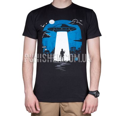 Dubhumans "Space warship" T-shirt, Black, Small