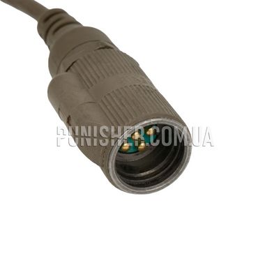 PTT Ops-Core RAC Radio Cable to the PRC/MBITR (Used), NATO (PRC/MBITR)
