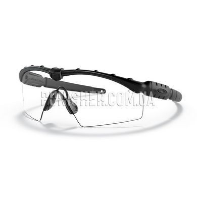 Oakley SI Ballistic M Frame 2.0 Strike Array Sunglasses, Prizm Grey/Clear Lens, Black, Transparent, Prizm Grey, Goggles