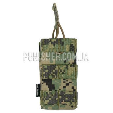 Магазинный подсумок Emerson Modular Open Top Single, AOR2, 1, Molle, AR15/М4, M16, HK416, Для плитоноски, .223, 5.56, Cordura 500D