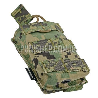 Магазинный подсумок Emerson Modular Open Top Single, AOR2, 1, Molle, AR15/М4, M16, HK416, Для плитоноски, .223, 5.56, Cordura 500D