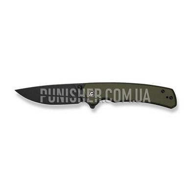 Ніж складаний туристичний Civivi Merit, Olive Drab, Ніж, Складаний, Гладкий