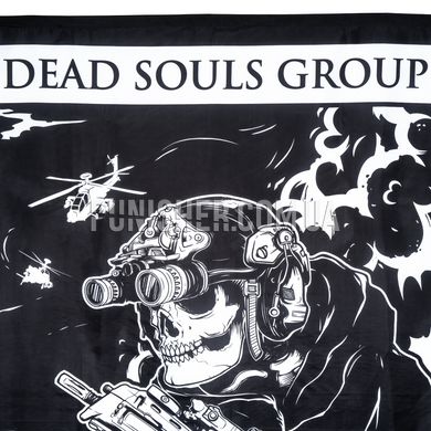 Dead Souls Group Skull Flag, Black