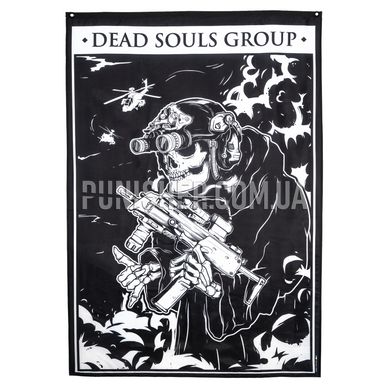Прапор Dead Souls Group Skull, Чорний
