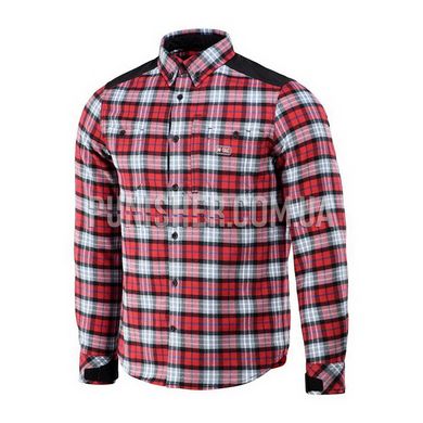 M-Tac Redneck Cotton Shirt Red, Red, Large Regular
