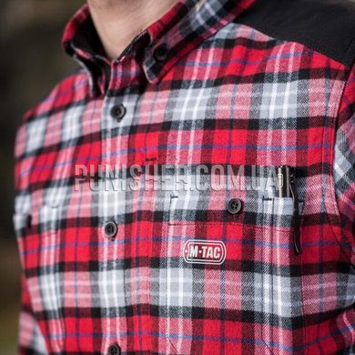 Рубашка M-Tac Redneck Cotton Shirt Red, Красный, Large Regular
