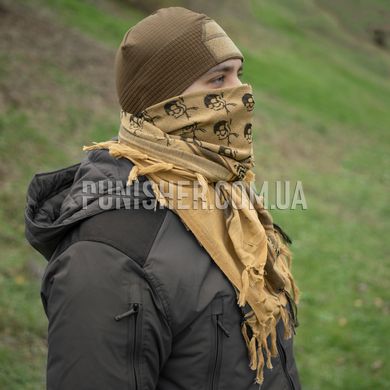 Emerson Skeleton Shemagh Scarf, Coyote Brown, Universal