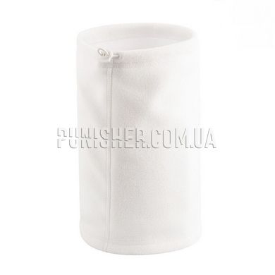 M-Tac Elite Neck Gaiter Fleece Short with tightening 260 g/m2, White, Small/Medium