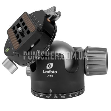 Leofoto LH-55PCL+PCL-70 Ball Head, Black, Ball head
