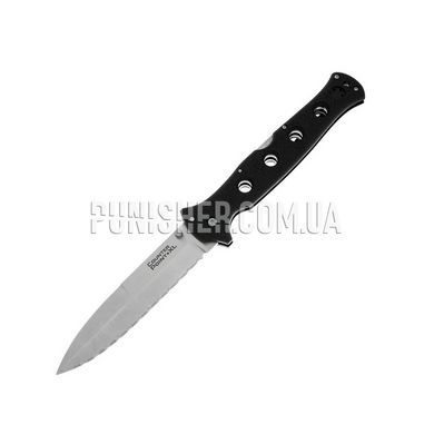 Cold Steel Counter Point XL 6" Serrated Knife, Black, Knife, Folding, Serreitor