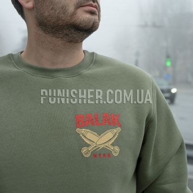 Balak Wear "Destroyer" Sweatshirt, Olive, Medium