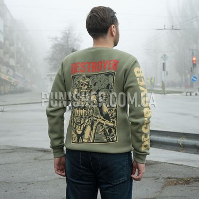 Balak Wear "Destroyer" Sweatshirt, Olive, Medium