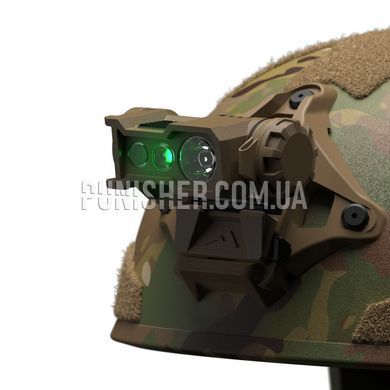 Тактичний ліхтар на шолом Princeton Tec Ghost X MPLS, Multicam, Налобний, Нашоломний, Батарейка, Синій, Зелений, Білий, Інфрачервоний, Червоний, 300