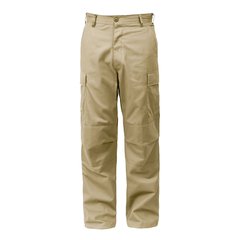 Тактические брюки Rothco Relaxed Fit Zipper Fly BDU Pants Khaki, Khaki, X-Large Regular