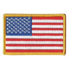 USA American Flag Patch, Red, Textile