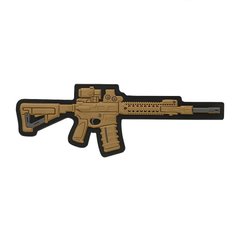 M-Tac AR-15 3D PVC Patch, Coyote Brown, PVC