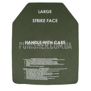 Керамічна бронепластина ESAPI REV.E - Large 1шт, Olive, Бронепластини, 6, Large, Кераміка, NIJ IV