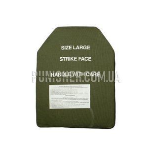Керамічна бронепластина ESAPI 7.62mm APM2 - Large 1шт, Olive, Бронепластини, 6, Large, Кераміка, NIJ IV