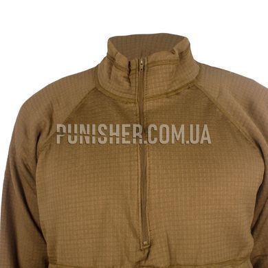 PCU Level 2 Thermal Shirt (Grade 1), Coyote Brown, Large Long