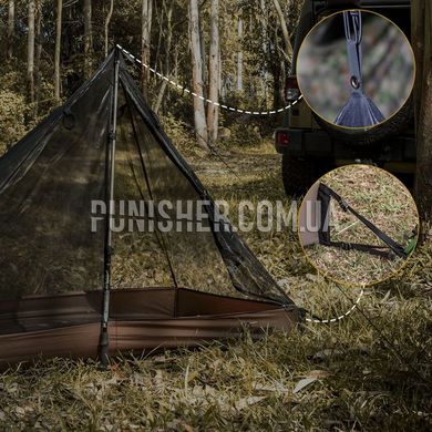 Одномісний сітчастий намет OneTigris Mesh Inner Tent 200x115x85 cm, Coyote Brown, Намет, 1