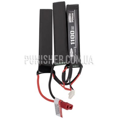 Storm Power 11.1V 1100mAh 20C LiPo (Mini Tamiya) Battery, Black