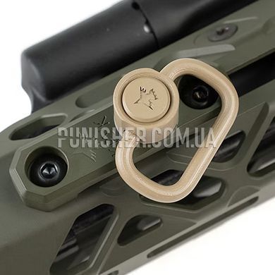 Антабка КРУК для ременя із кріпленням QD 25 мм, Coyote Tan, Антабка