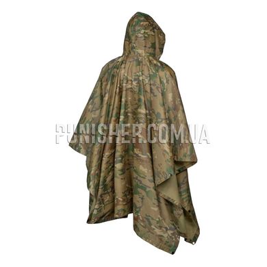 Multifunctional Waterproof Poncho 3-in-1, Multicam