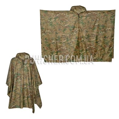 Multifunctional Waterproof Poncho 3-in-1, Multicam