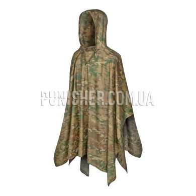 Multifunctional Waterproof Poncho 3-in-1, Multicam