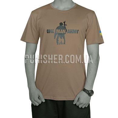 Punisher “One Man Army” T-Shirt, Coyote Tan, Medium