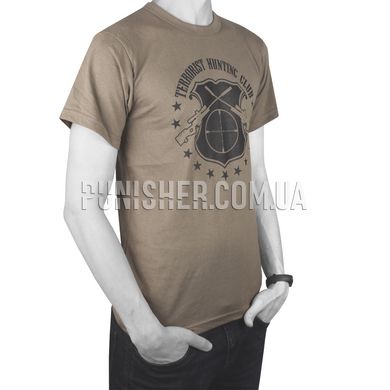 Футболка Rothco Terrorist Hunting Club T-Shirt, Coyote Brown, Small