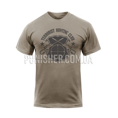 Футболка Rothco Terrorist Hunting Club T-Shirt, Coyote Brown, Small