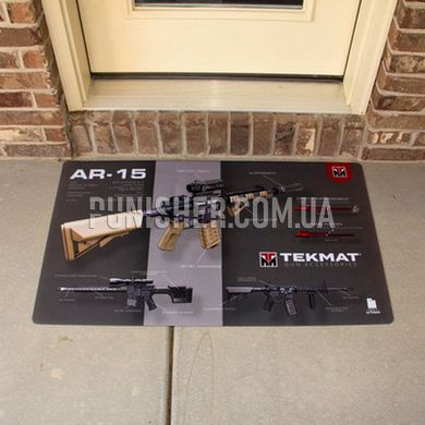 TekMat AR15 Weapons Platform Design Door Mat, Grey