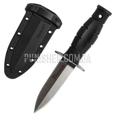 Ніж Cold Steel Mini Leatherneck Double EDGE Spear Point, Чорний, Ніж, З фіксованим лезом, Гладкий