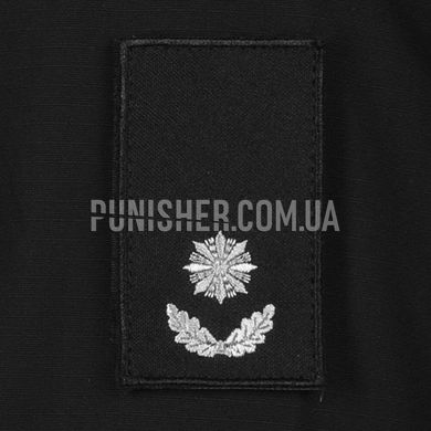 Shoulder-strap Police Major (pair) with Velcro 8х5cm, Black, Police, Major