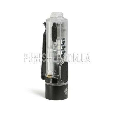 Портативний світлодіодний міні-ліхтарик Videx VLF-AK012 400Lm, Прозорий, Ручний, USB, Білий, Червоний, Ультрафіолетовий
