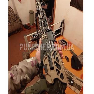 Швидкоз&rsquo;ємний бічний кронштейн КРУК CRC 2U073 на АК/РПК, Olive Drab, Планка Вівера, Рейка Пікатінні, Кронштейн, AK-74, AKC-74, AKM, РПК-74