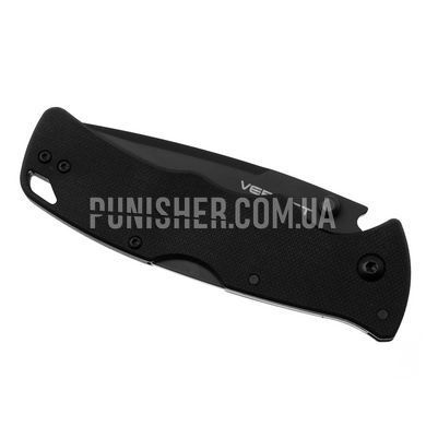 Складаний ніж Cold Steel Verdict Spear Point AUS10A, Чорний, Ніж, Складаний, Гладкий